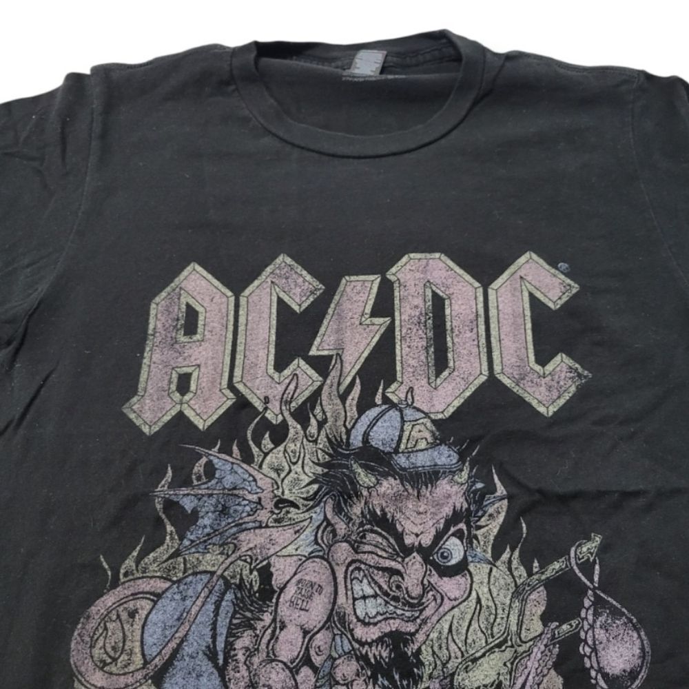 AC DC Shirt Size Small AC DC Band Tee Rock & Roll Tee AC DC Graphic Print Shirt - Picture 3 of 7